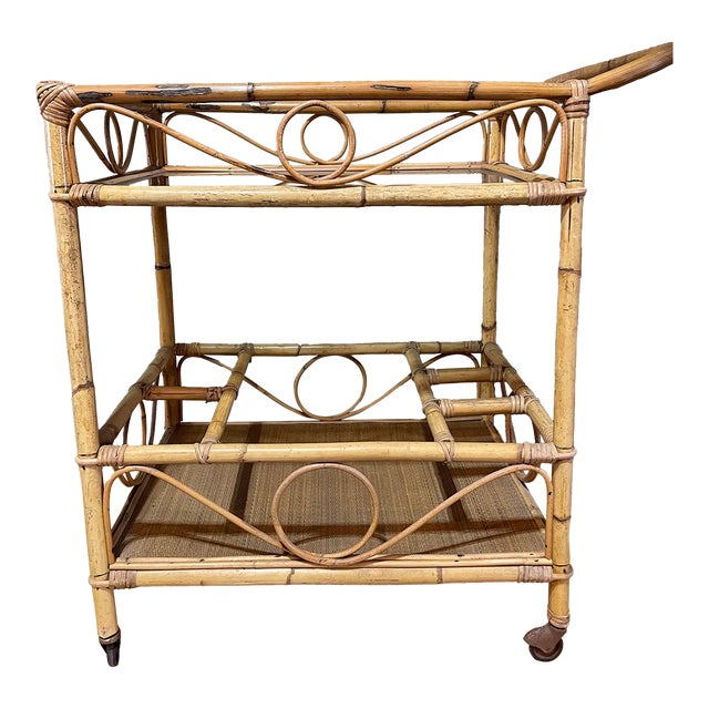 1960s Mid Century Bamboo Bar Car For Sale