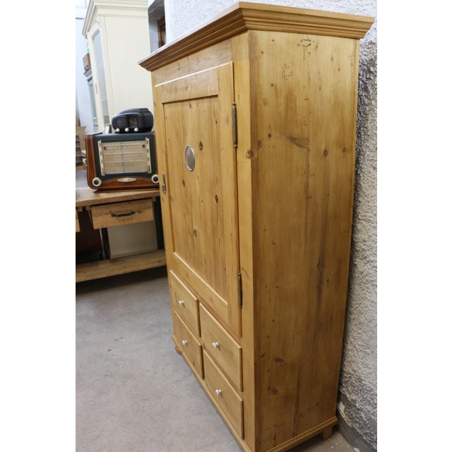 Antique Bread Cupboard in Spruce For Sale - Image 8 of 13