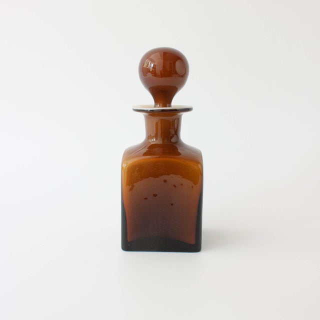 Vintage Portuguese Opaline Glass Bottles, 1960s, Set of 2 For Sale - Image 13 of 18