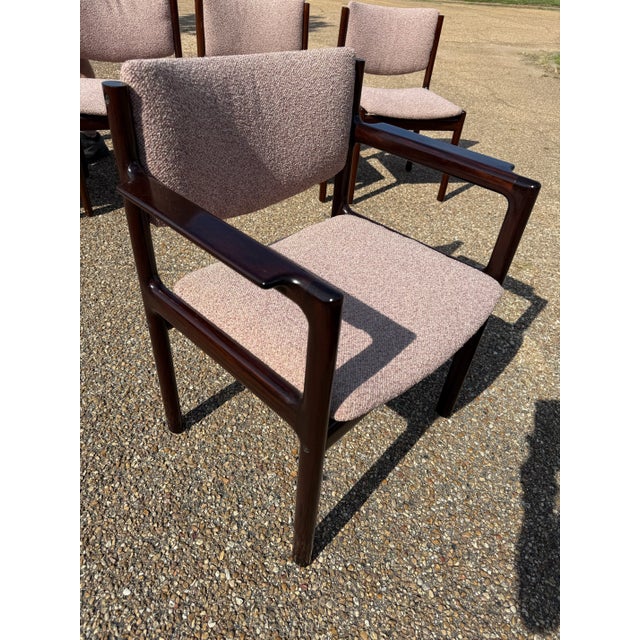 1970s Skovby Møbelfabrik Brazilian Rosewood Dining Set of 7 For Sale - Image 6 of 12