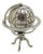 Vintage Italian Handmade Silver Spinning Globe Miniature, Tuscany, Arezzo, Italy, 1980s For Sale