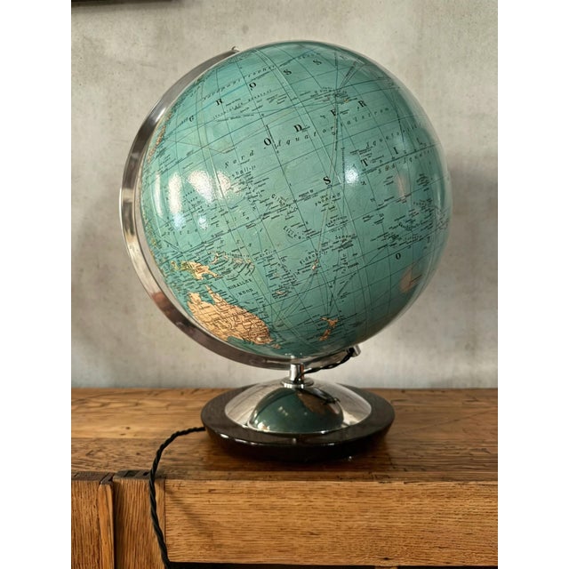 Vintage German Columbus Duo Glass Globe Lamp, 1960s For Sale - Image 6 of 11