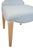 Matthew Izzo Home Adelaide Light Blue Performance Linen and Cerused Oak Clover Back Dining Chair For Sale In New York - Image 6 of 10
