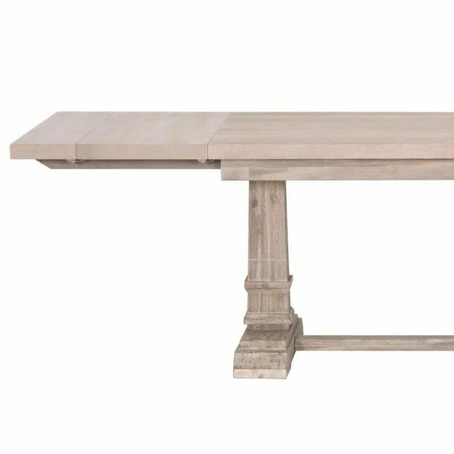 Wood 78-110" Wood Extendable Dining Table by Essentials for Living For Sale - Image 7 of 7