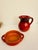 Vintage Italian Red Glazed Pottery Pitcher and Serving Bowl For Sale - Image 10 of 12