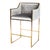 Modern Gold & Gray Erin Counter Chair For Sale