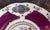 Maroon Antique Royal Vienna Style 6.5" Porcelain Cabinet Plates - Set of 3 For Sale - Image 8 of 12