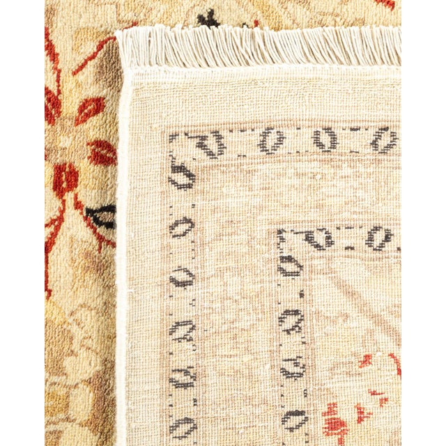 2010s Mogul Collection Hand-Knotted Area Rug - Ivory 6' 4" x 9' 2" For Sale - Image 5 of 9