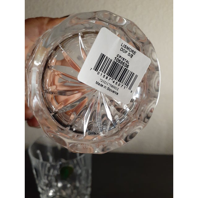 Art Deco Vintage Waterford Crystal Lismore Glass Tumblers- Set of 2 For Sale - Image 3 of 7