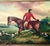 Late 20th Century Fox Hunt Oil Painting Large Original Signed Equestrian Art Vintage Decor For Sale - Image 4 of 6