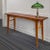 This handmade console table highlights the woodcraft and forestry heritage of Western Pennsylvania. Newly built, the top...