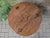 Brown Brutalist Round Oak Coffee Table, 1970s For Sale - Image 8 of 9