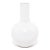 Contemporary White Glazed Bottleneck Vase For Sale - Image 3 of 6