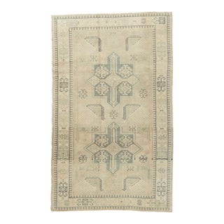 Vintage Subdued Turkish Oushak Rug 4'5 X 7'2 For Sale