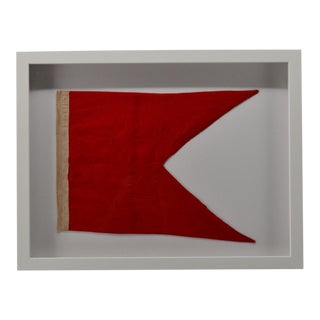 Real Cotton Framed Signal Flag "B" For Sale