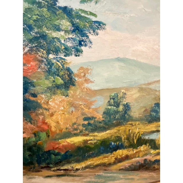 Vintage American Landscape Oil Painting. Signed For Sale - Image 10 of 10