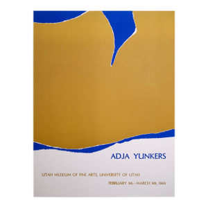 Adja Yunkers Utah Museum of Fine Art Lithographic Exhibition Poster Unframed '69