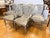 Transitional Set of 6 Habersham Silver Painted Wheat-Back Dining Chairs For Sale - Image 3 of 12