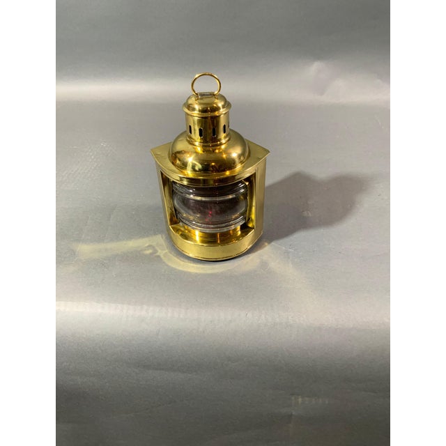 Metal Antique French Ships Lantern For Sale - Image 7 of 7