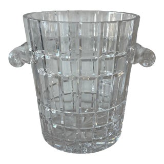 Vintage French Cut Crystal Wine Cooler or Champagne Bucket For Sale