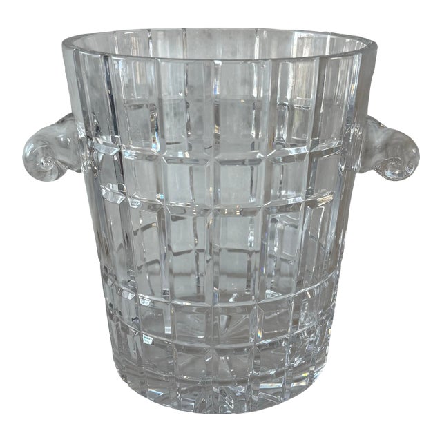 Vintage French Cut Crystal Wine Cooler or Champagne Bucket For Sale