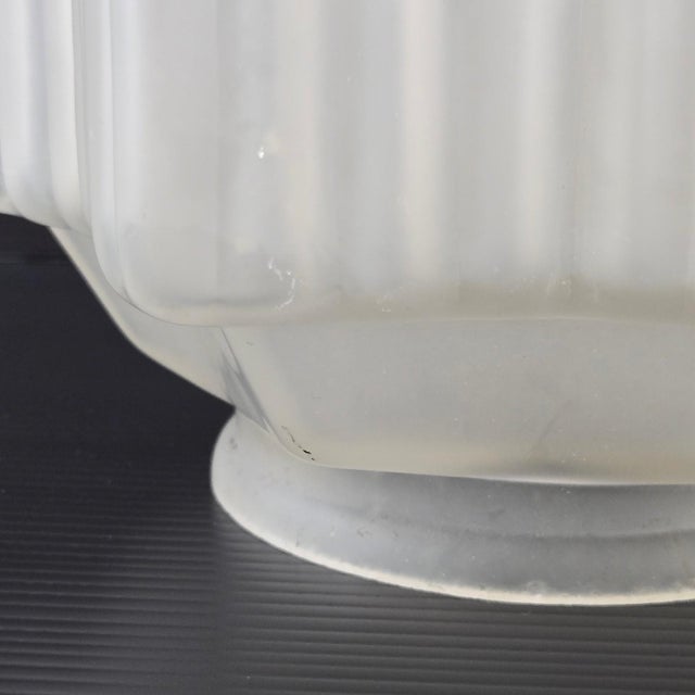 1920s Vintage Art Deco Lampshade in Opaque Glass, 1920s For Sale - Image 5 of 16