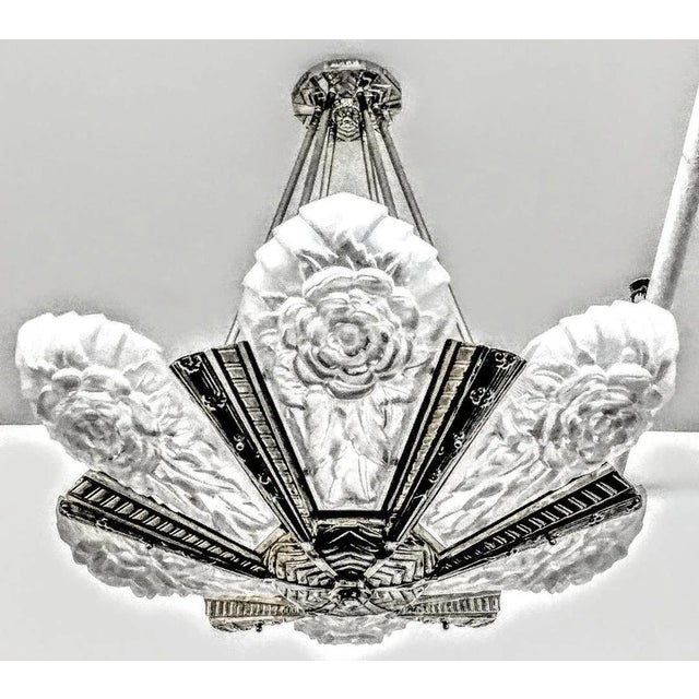 Mid 20th Century French Art Deco Wall Sconces Signed by Degue - a Pair For Sale - Image 5 of 6