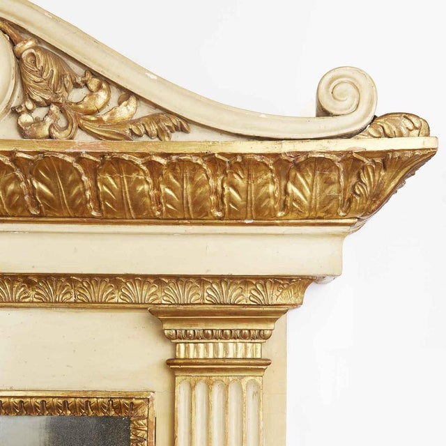 Lacquered and Gilded Fireplace Mirror For Sale - Image 9 of 10