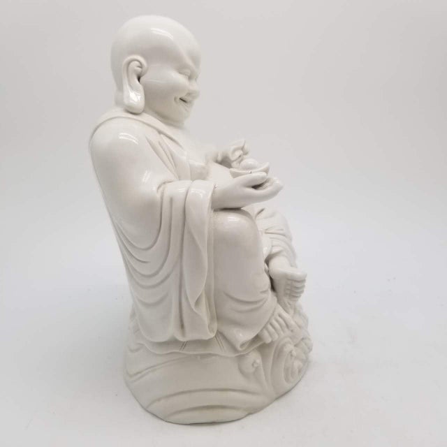 Antique-Style Japanese Porcelain Hotei Buddha Figure For Sale - Image 15 of 16