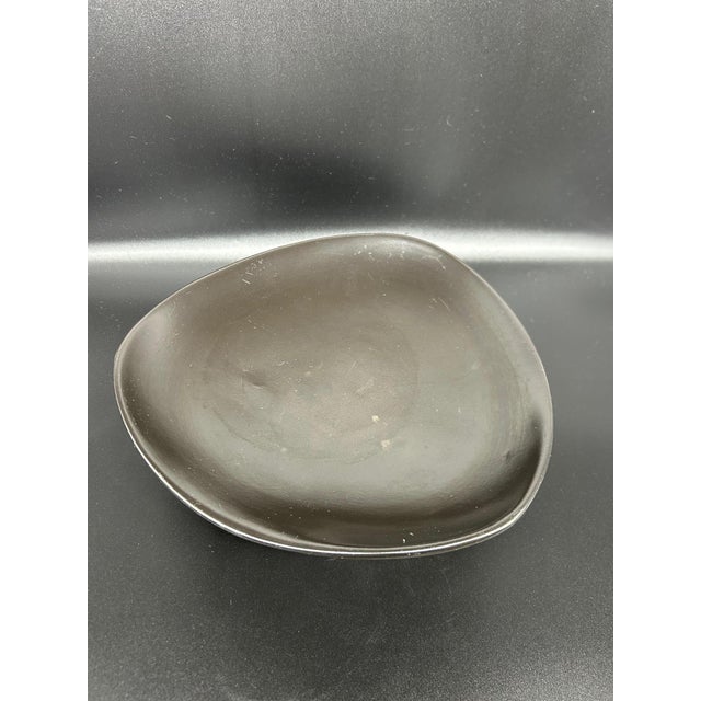 Black Ceramic Bowl, 1950s For Sale - Image 4 of 8
