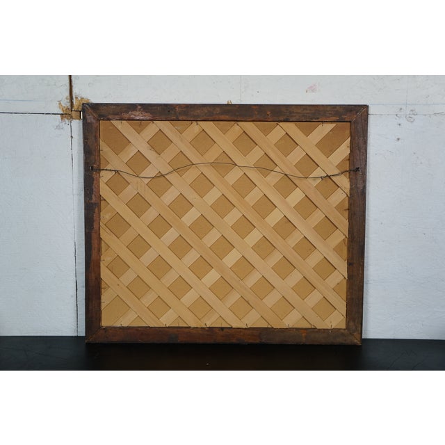 Early 20th Century Octavius Thomas Clark by a Country Lane Farmhouse Lithograph Print 27", Framed For Sale - Image 10 of 10