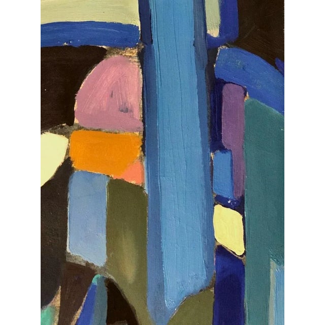 1960s E. Whisle, Composition, 1960s, Gouache on Paper, Framed For Sale - Image 5 of 13