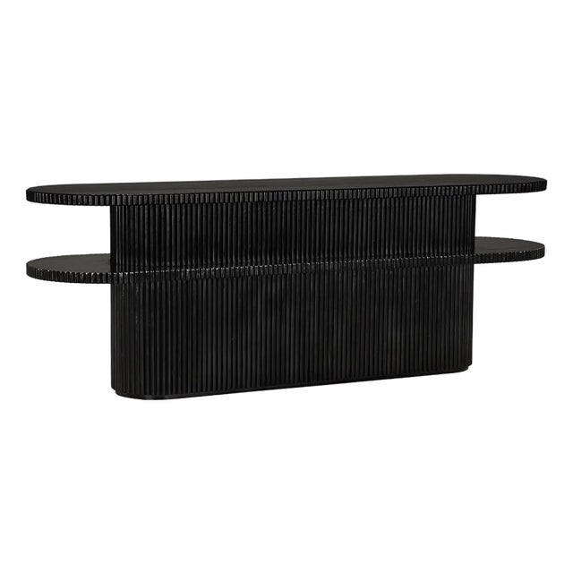 NOIR Parker Console, Hand Rubbed Black For Sale