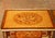 Near Pair of Mid-Century French Louis XVI Ormolu Marquetry Side Tables For Sale - Image 4 of 17