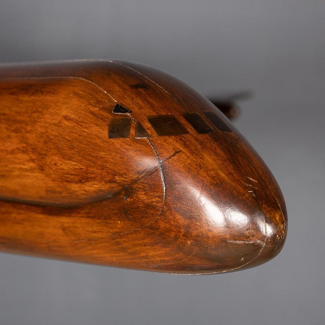Vintage Model of Hawker Siddeley Nimrod Airplane in Mahogany, 1960 For Sale - Image 9 of 18