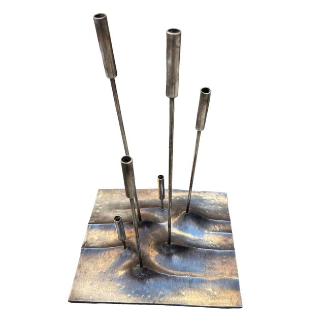 Iconic 1959 silver plated candelabra. Christofle, France.