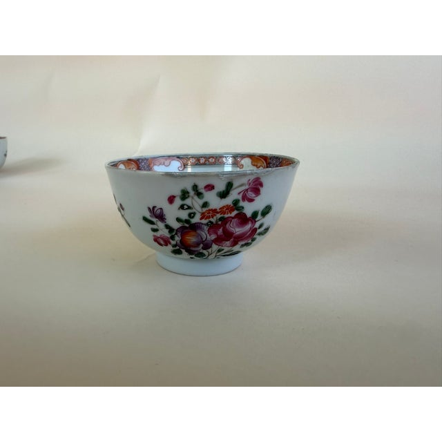 White 18th Century Qing DynastyPorcelain Tea Cups - Set of 6 For Sale - Image 8 of 16