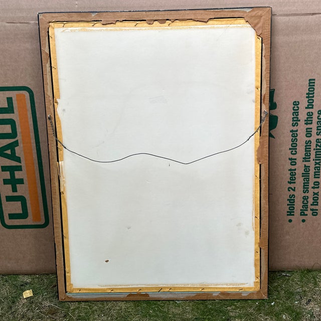 Vintage Botanical Potted Houseplants Signed Lithograph For Sale - Image 10 of 10