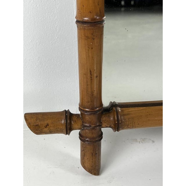 Faux Bamboo Mirror, 1890s For Sale - Image 10 of 12