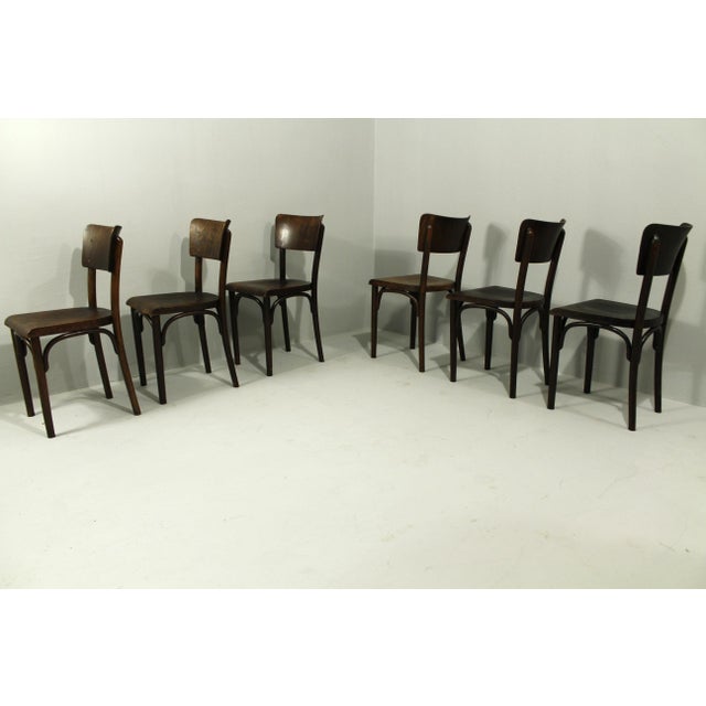 1920s Pub Chairs from Thonet, 1930s, Set of 6 For Sale - Image 5 of 18
