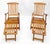 Mid-Century Modern Pair of Solid Teak Outdoor Folding Chaise Lounge Chairs For Sale - Image 3 of 8
