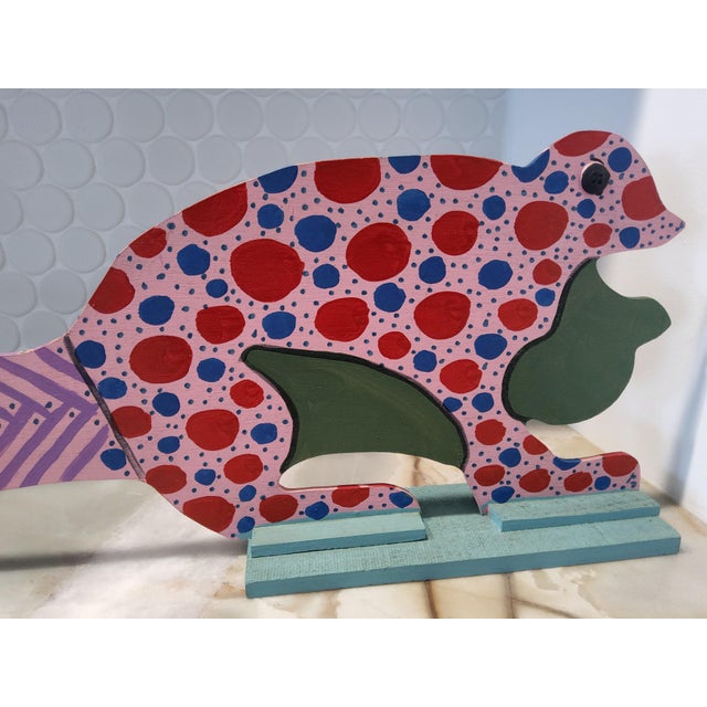 Folk Art Fantasy Frog Sculpture by Marvin Finn For Sale - Image 13 of 17
