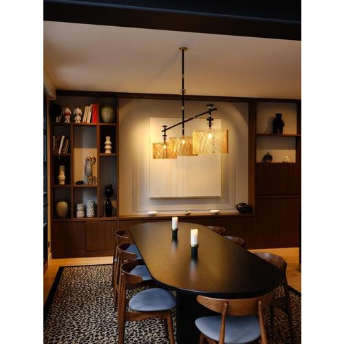 Juliette Hanging Lamp in Brass with Steel and Aluminium by Studio Marine Breynaert For Sale - Image 4 of 8