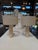 1970s 1970s Travertine Cylinder Table Lamps With Linen Drum Shades - a Pair For Sale - Image 5 of 12