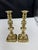 1940s Pair of Vintage English Brass Candlesticks For Sale - Image 5 of 6
