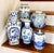 Blue and White Chinoiserie Vase - Mid Century For Sale - Image 10 of 10