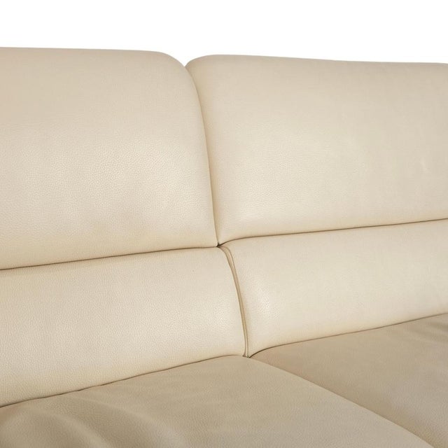 Cream Chalet Two-Seater Sofa in Leather from Erpo For Sale - Image 8 of 16