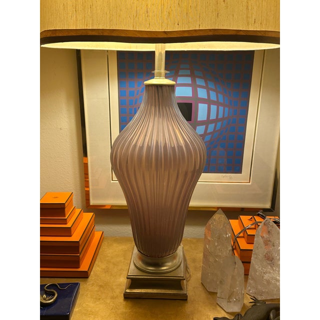 1980s 1980s Large Murano Glass Lamp by Marbro For Sale - Image 5 of 12