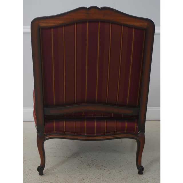 EJ Victor Ej Victor French Louis XV Upholstered Bergere Chair For Sale - Image 4 of 18