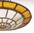 Late 20th Century Art Deco Textured Glass and Iron Pendant Light For Sale - Image 4 of 8
